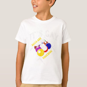 Funny Sarcastic Pool Billiards Statement It´s Gay  T-Shirt