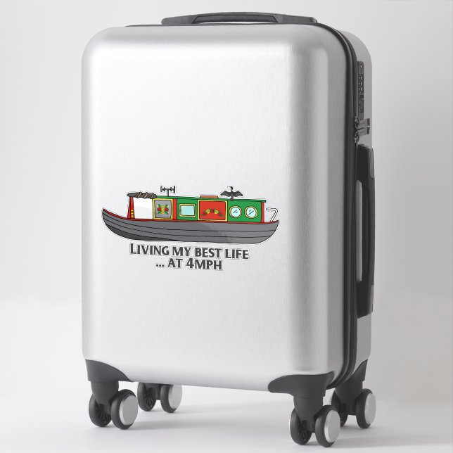 Funny Sarcastic Quote Narrowboat Owner (Suitcase)