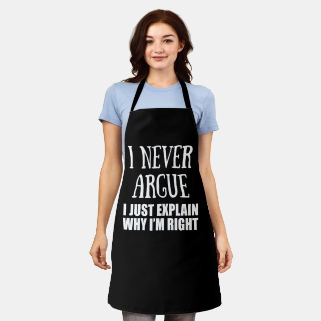Funny sarcastic quotes adult humour sarcasm apron (Worn)