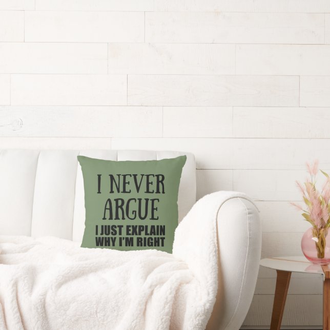 Funny sarcastic quotes adult humour sarcasm cushion (Couch)