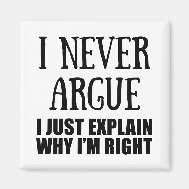 Funny sarcastic quotes adult humour sarcasm magnet (Front)