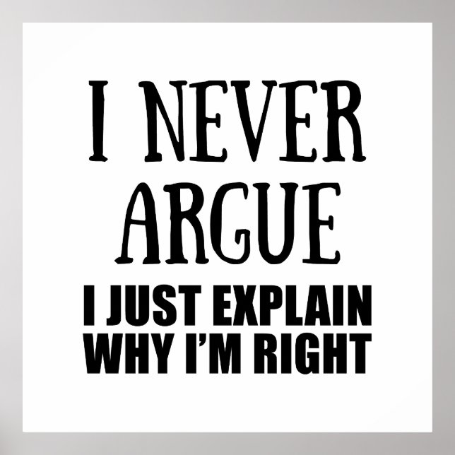 Funny sarcastic quotes adult humour sarcasm poster (Front)