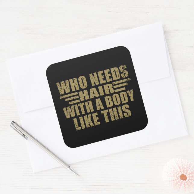 Funny sarcastic quotes adult humour sarcasm square sticker (Envelope)