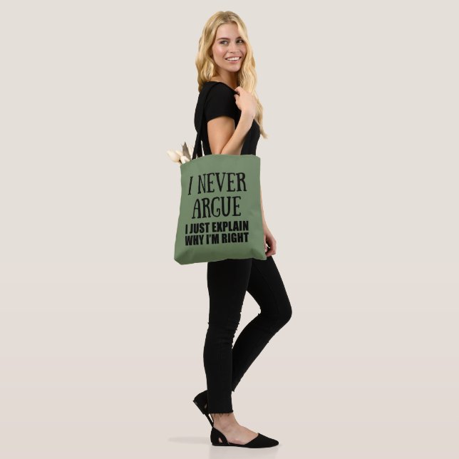 Funny sarcastic quotes adult humour sarcasm tote bag (On Model)