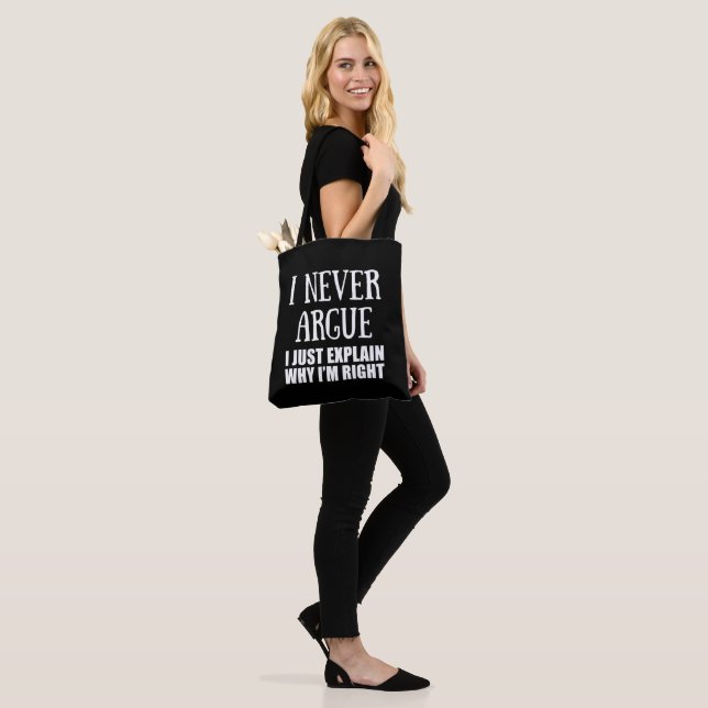 Funny sarcastic quotes adult humour sarcasm tote bag (On Model)