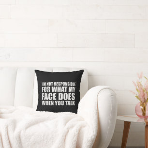 Funny sarcastic quotes humour sarcasm introvert cushion