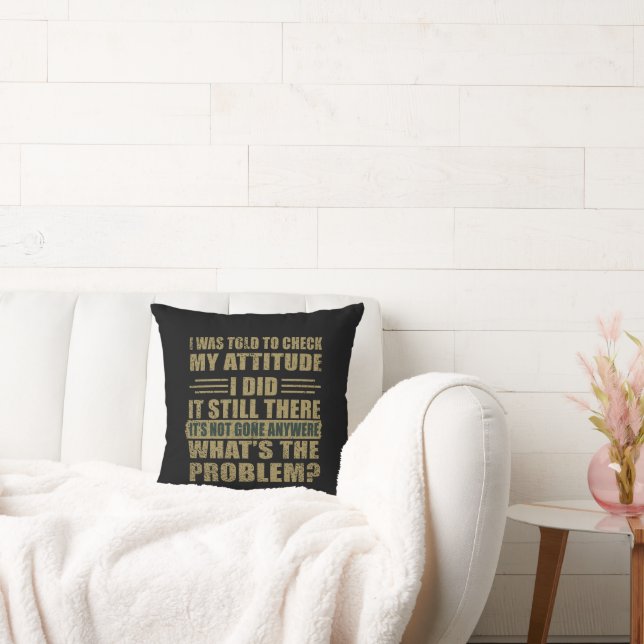 Funny sarcastic quotes humour sarcasm introvert cushion (Couch)