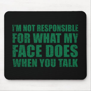 Funny sarcastic quotes humour sarcasm introvert mouse mat