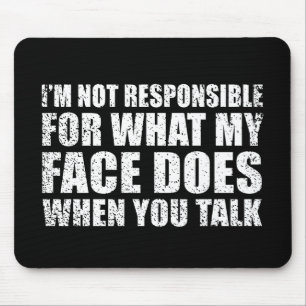 Funny sarcastic quotes humour sarcasm introvert mouse mat