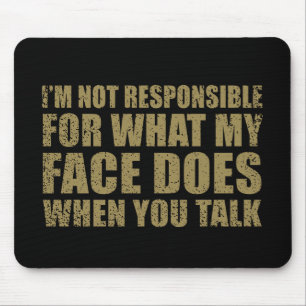 Funny sarcastic quotes humour sarcasm introvert mouse mat