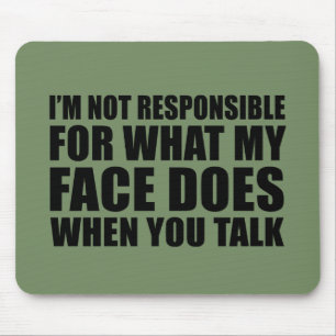 Funny sarcastic quotes humour sarcasm introvert mouse mat