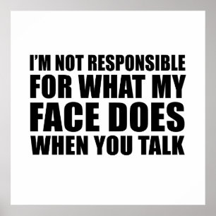 Funny sarcastic quotes humour sarcasm introvert poster