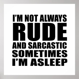 Funny sarcastic quotes humour sarcasm introvert poster