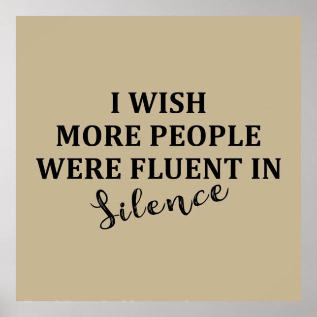 funny sarcastic quotes poster (Front)