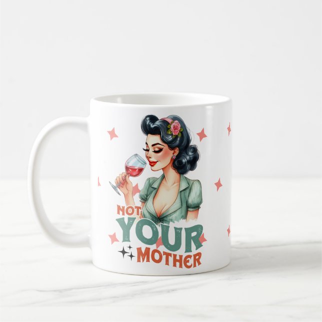 Funny Sarcastic retro gift for husband Coffee Mug (Left)