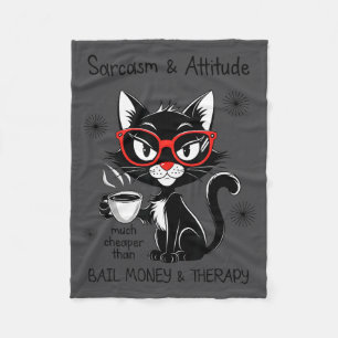 Funny Sarcastic Rude Sayings Sarcasm And Attitude  Fleece Blanket