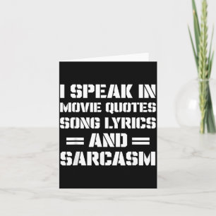 Funny Sarcastic Saying Gifts For Men Women Humour Card