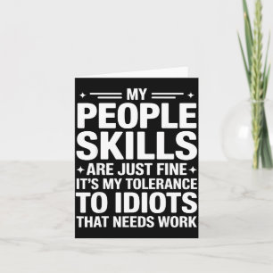 Funny Sarcastic Saying Humor Introvert Workplace A Card