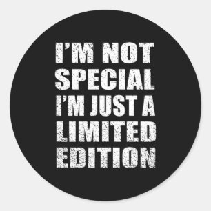 Funny Sarcastic Sayings Adult Humor Introvert Classic Round Sticker