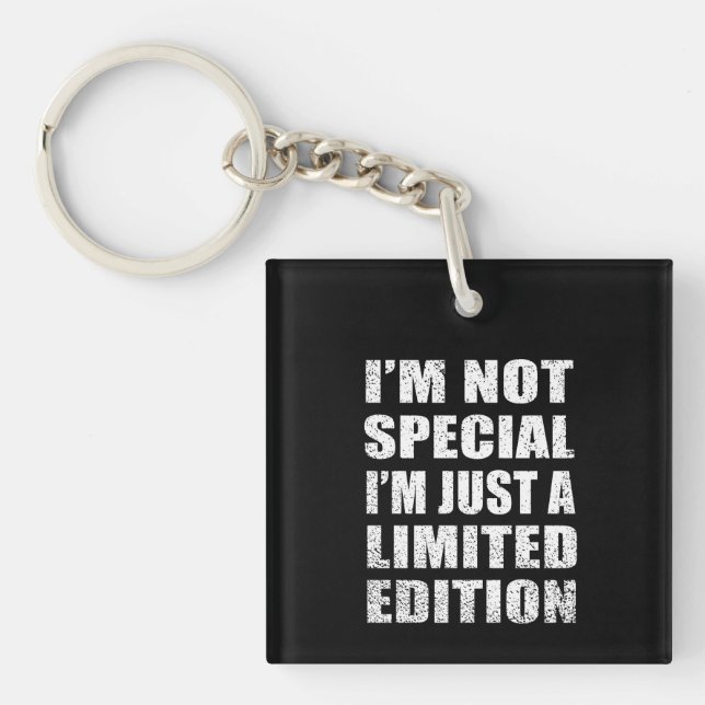 Funny sarcastic sayings adult humour introvert key ring (Front)