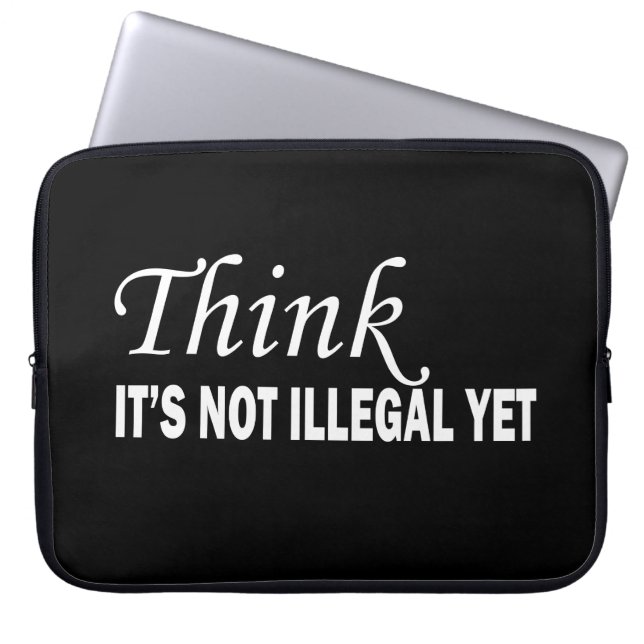 Funny sarcastic sayings famous quotes laptop sleeve (Front)
