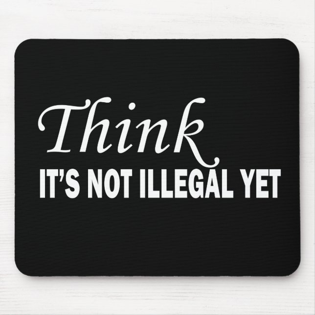 Funny sarcastic sayings famous quotes mouse mat (Front)