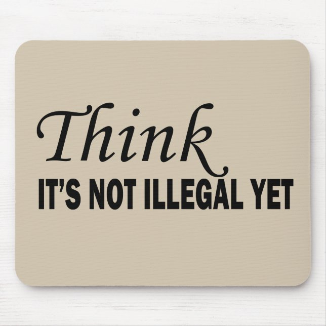 Funny sarcastic sayings famous quotes mouse mat (Front)