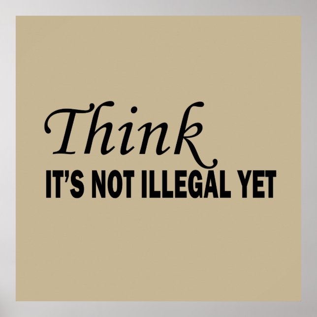 Funny sarcastic sayings famous quotes poster (Front)