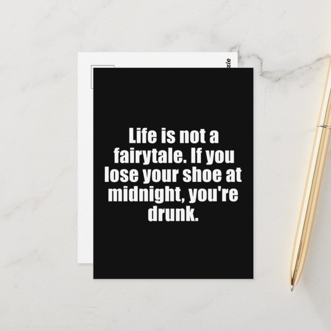 Funny sarcastic sayings famous quotes sarcasm postcard (Front/Back In Situ)