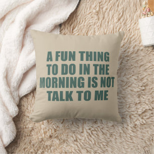 Funny sarcastic sayings introvert quotes cushion