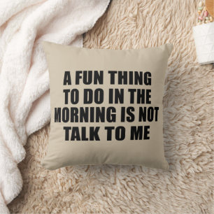 Funny sarcastic sayings introvert quotes cushion