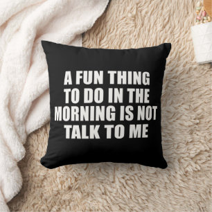 Funny sarcastic sayings introvert quotes cushion
