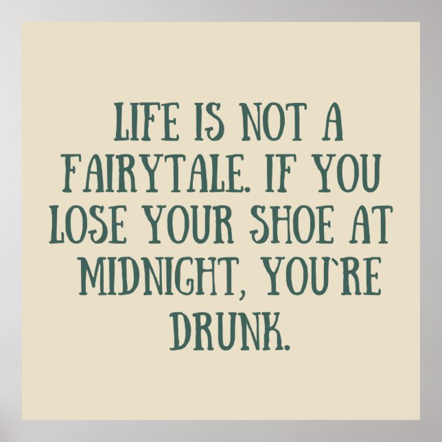 funny sarcastic sayings poster (Front)