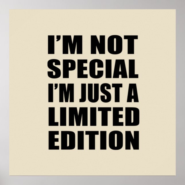 funny sarcastic sayings poster (Front)