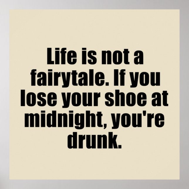 funny sarcastic sayings poster (Front)