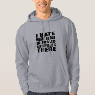Funny sarcastic slogan adult humour introvert hoodie
