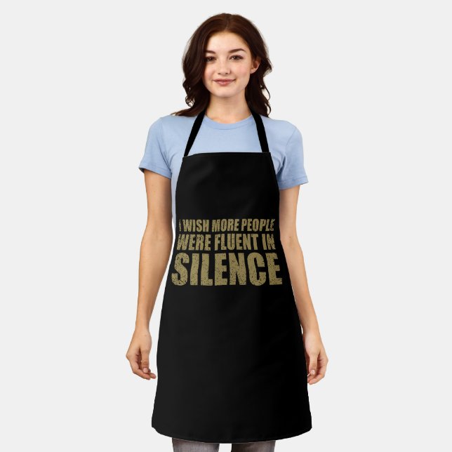funny sarcastic slogan adult humour sarcasm apron (Worn)