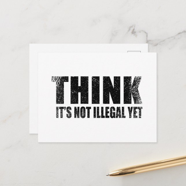 Funny sarcastic slogan adult humour sarcasm holiday postcard (Front/Back In Situ)