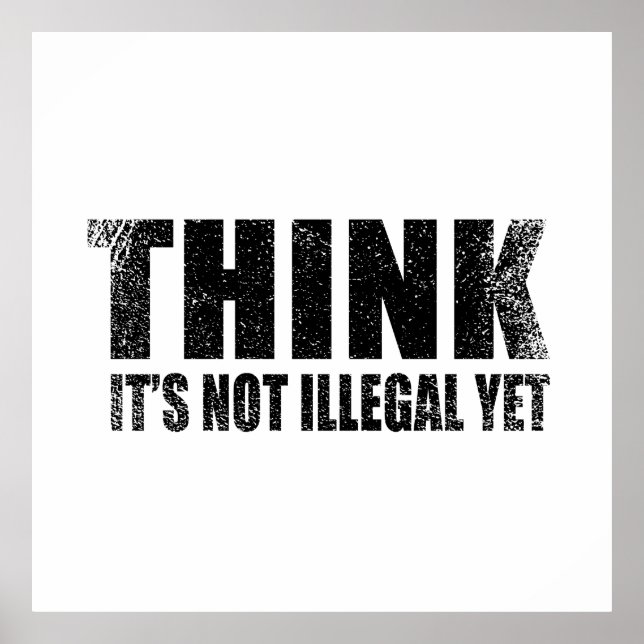 Funny sarcastic slogan adult humour sarcasm poster (Front)