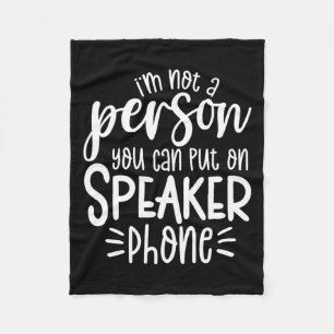 Funny Sarcastic Speak The Truth Offensive Quote Fleece Blanket
