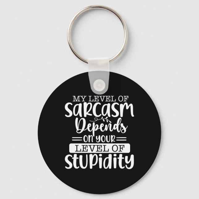 Funny Sarcastic Speak The Truth Offensive Quote Key Ring (Front)