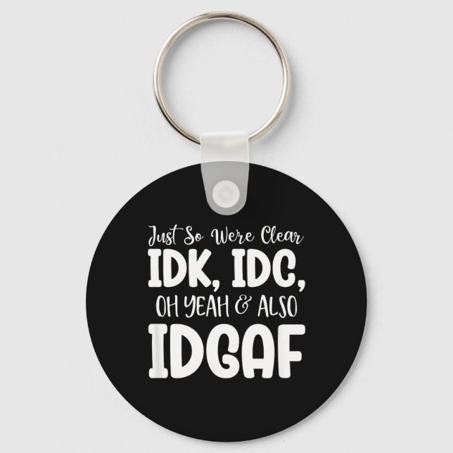 Funny Sarcastic Speak The Truth Offensive Quote Key Ring (Front)