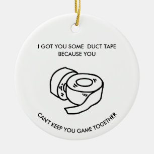 Funny Sarcastic Sports Ornament Gag Gift Decor