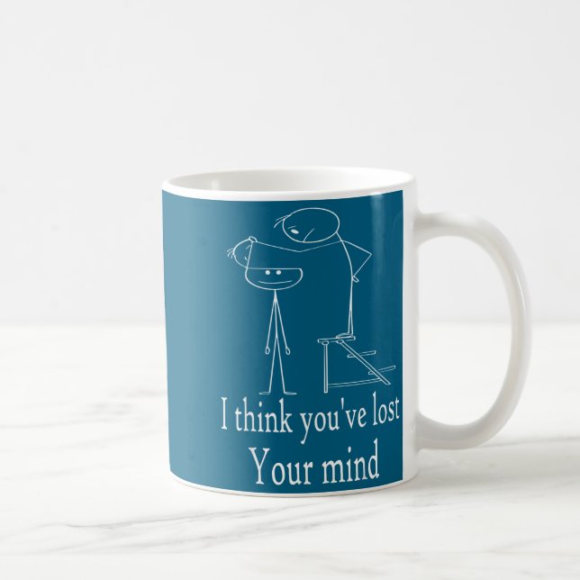 Funny Sarcastic Stick Man Designs, Funny Humor Sti Coffee Mug (Right)