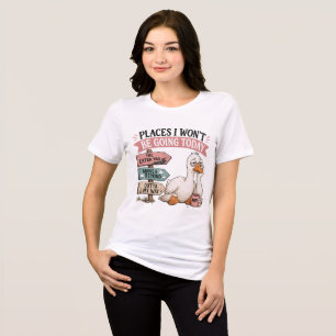 Funny Sarcastic Tired Goose Tri-Blend Shirt