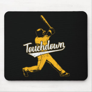 Funny Sarcastic Touchdown Baseball Football Sports Mouse Mat