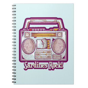 Funny sardines tin stereo notebook