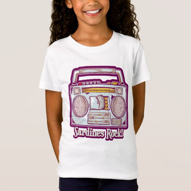 Funny sardines tin stereo T-Shirt (Front)