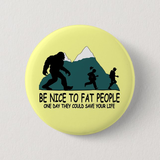 Funny Sasquatch 6 Cm Round Badge (Front)