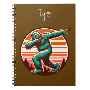 Funny Sasquatch Bigfoot Dabbing Personalised Notebook